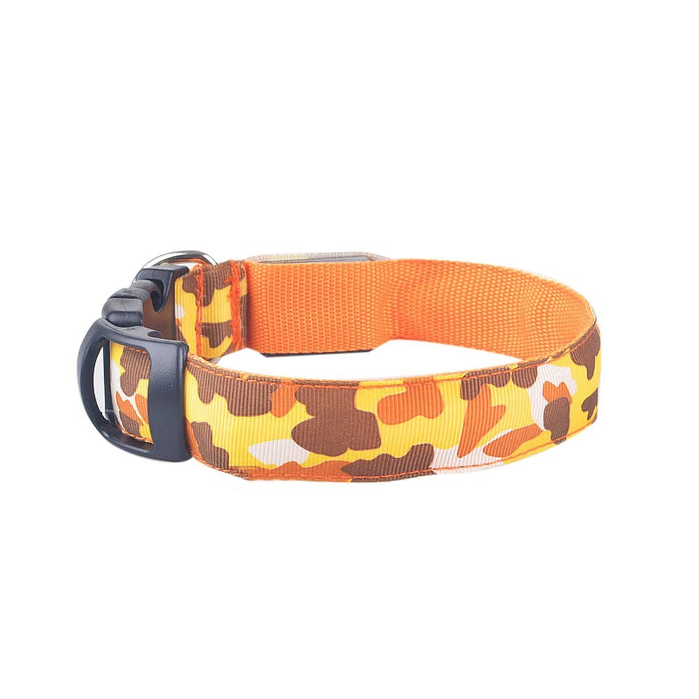 Camouflage luminous dog collar