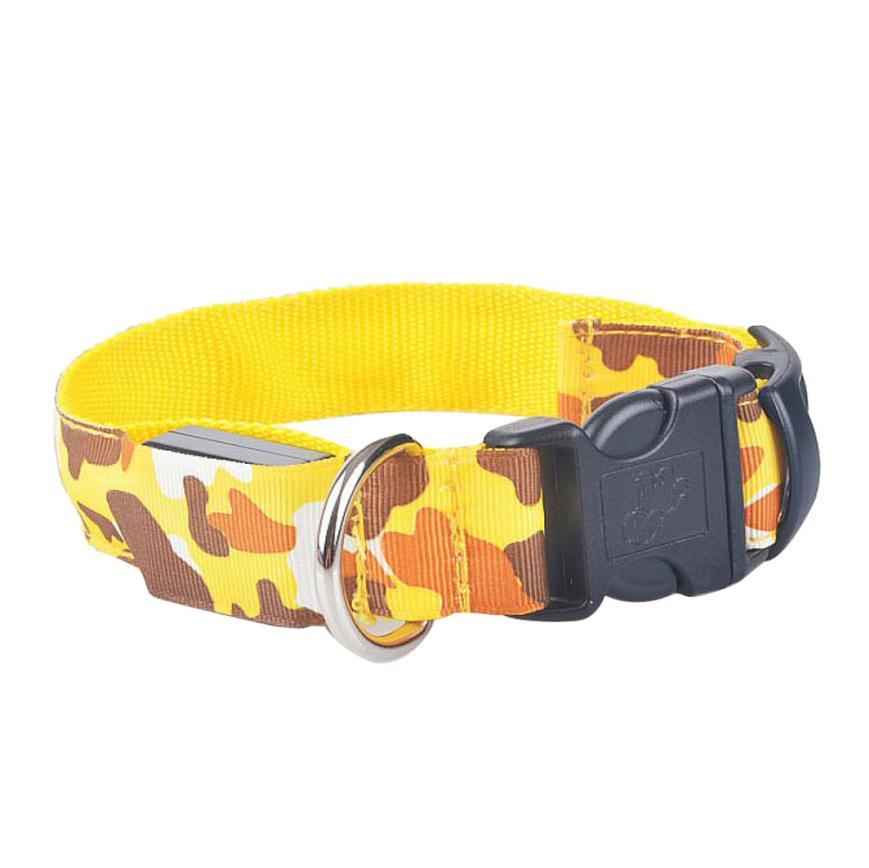 Camouflage luminous dog collar