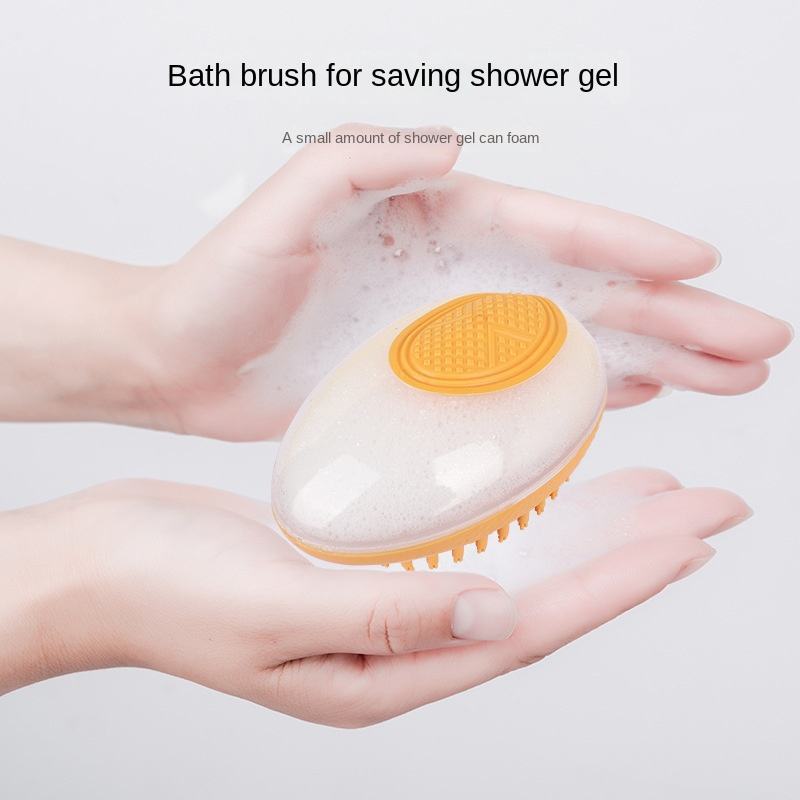 Bath Brush 2-in-1 Pet SPA Massage Comb Soft Silicone