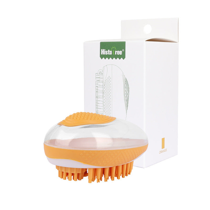 Bath Brush 2-in-1 Pet SPA Massage Comb Soft Silicone