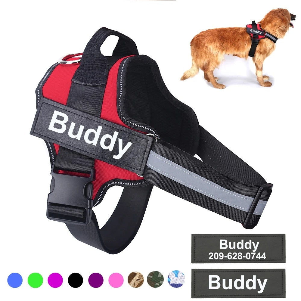 Personalized Dog Harness (Small & Large Dog Custom)